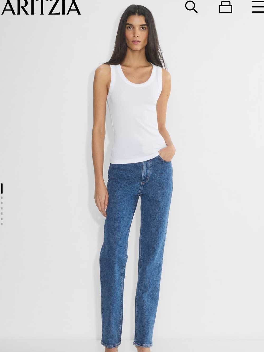 Denim Forum Rowan Super High Rise Straight Jeans
